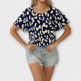 Evelyn - Ležerna bluza s okruglim izrezom
