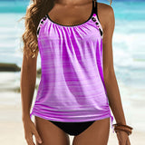 Augusta - Tankini uni com estampado de leopardo