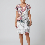DELACROIX | Robe florale propre à longueur genou Kualani