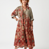DELACROIX | Robe Midi Imprimée à Poches Sylvie