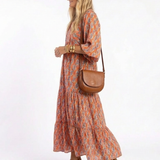 DELACROIX | Robe Midi à Imprimé Géométrique Amara
