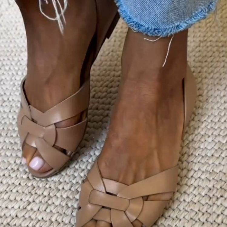 Serafina™ | Sandales Tressées Nature