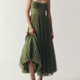 DELACROIX | Elegantno drapirana haljina od tila