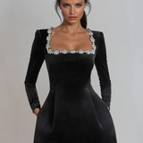 DELACROIX | ROBE MINI EN VELOURS