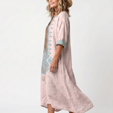 DELACROIX | Robe Midi Brodée à Poches Mathilde