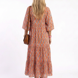 DELACROIX | Robe Midi à Imprimé Géométrique Amara