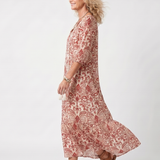 DELACROIX | Boho midi haljina s pomponima Lucie