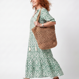 DELACROIX | Boho midi haljina s pomponima Florence
