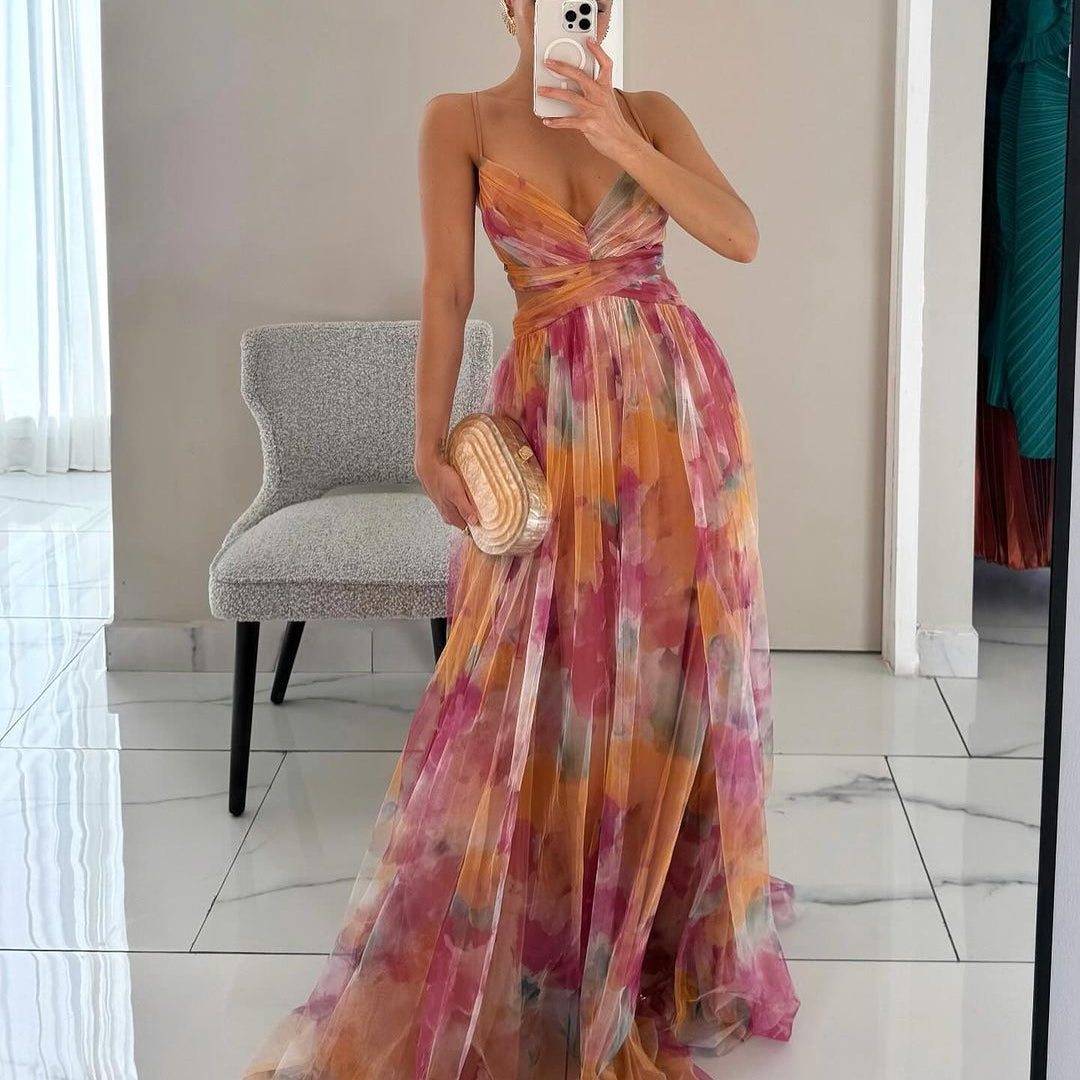 DELACROIX | Maxi haljina Cvjetna elegancija