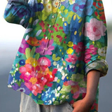 Rebeca - Prekrasna ležerna vintage košulja s cvjetnim uzorkom
