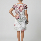 DELACROIX | Robe florale propre à longueur genou Kualani