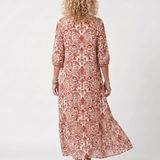 DELACROIX | Boho midi haljina s pomponima Lucie