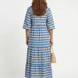 DELACROIX | Robe Midi à Imprimé Diamant Elodie