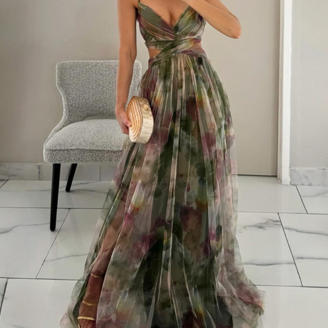 DELACROIX | Maxi haljina Cvjetna elegancija
