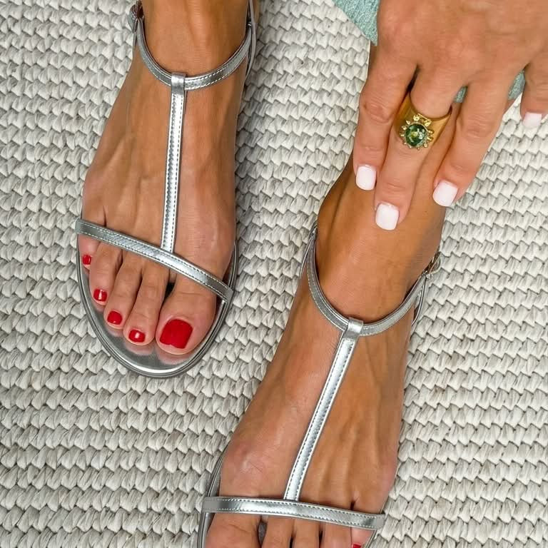 Bianca™| Sandales Dorées Été