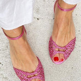 Isadora™ | Sandales Tressées Dorées