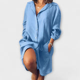 Clara - Ležerna lanena bluza
