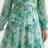DELACROIX | Robe Maxi Fleurie à Manches Longues Althea
