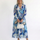 DELACROIX | Robe Maxi Fleurie à Manches Longues Althea