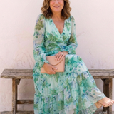 DELACROIX | Robe Maxi Fleurie à Manches Longues Althea