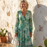 DELACROIX | Robe Maxi Fleurie à Manches Longues Althea