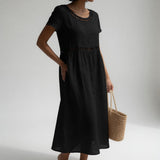 DELACROIX | Robe Brodée Fluide Aveline