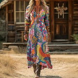 Maria - Ležerna haljina dugih rukava inspirirana vintage stilom