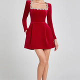 DELACROIX | ROBE MINI EN VELOURS