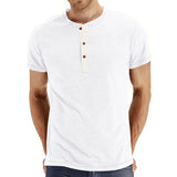 T-Shirt Henley - Malha Macia Gola