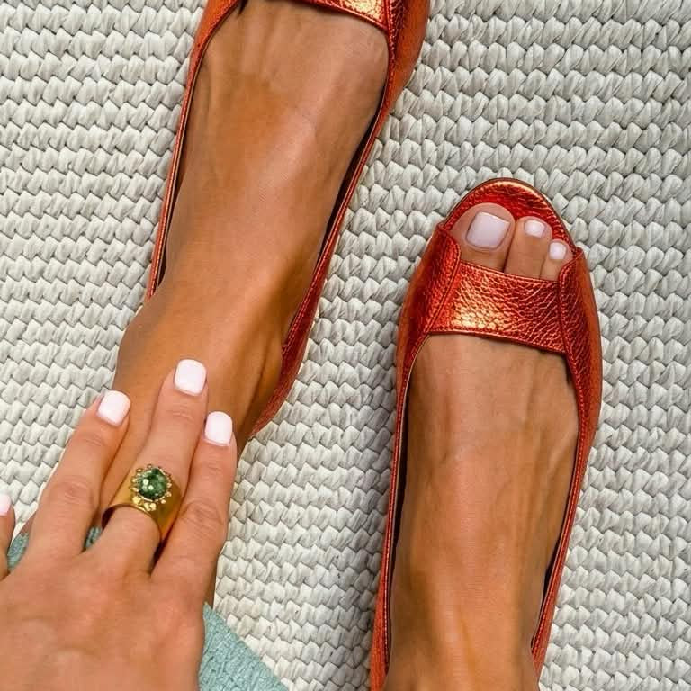Adelina™ | Sandales Dorées Comfort Chic