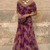 DELACROIX | Robe Longue Fleurie Vaporeuse Christine