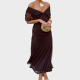 Luana - Elegantna haljina s V-izrezom