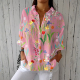 Sofia - Bluza Floral Vrt Tulipan