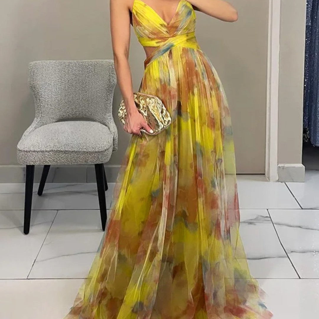 DELACROIX | Maxi haljina Cvjetna elegancija