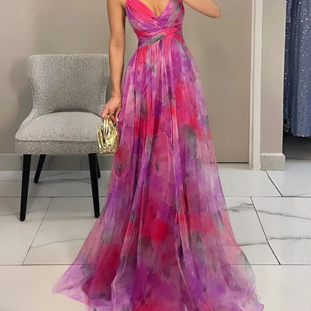 DELACROIX | Maxi haljina Cvjetna elegancija