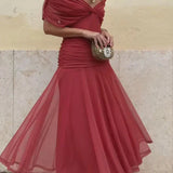 Luana - Elegantna haljina s V-izrezom