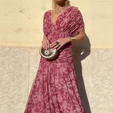Luana - Elegantna haljina s V-izrezom