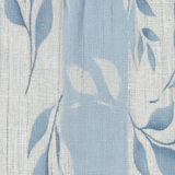 DELACROIX | Robe Midi Bleu à Motif Feuille Solene