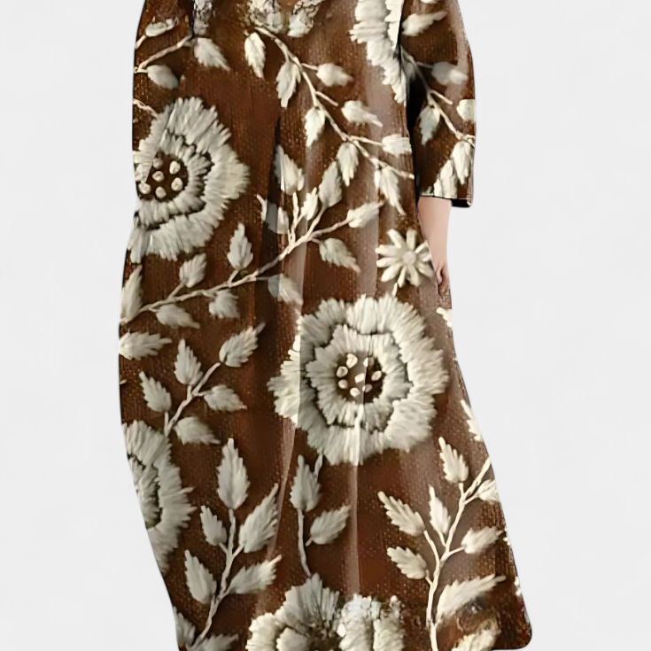 Ana - Vestido Fluido com Estampa