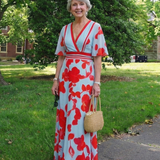 DELACROIX | Robe Maxi Fleurie à Manches Corinne