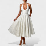 Efi - Vestido midi texturado